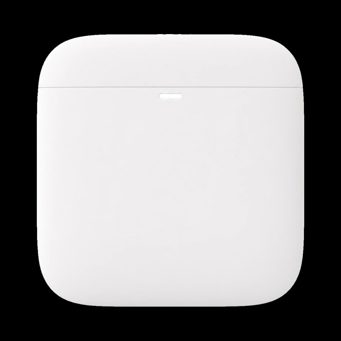 White wireless home safety control panel with no visible branding